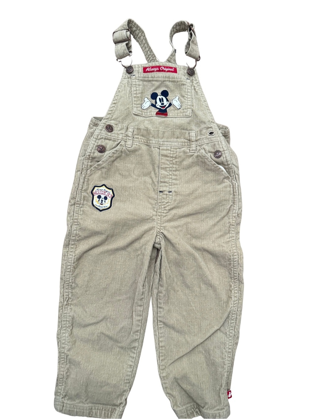 Vintage Mickey Corduroy Overalls